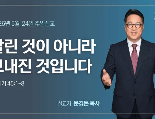 팔린 것이 아니라 보내진 것입니다
